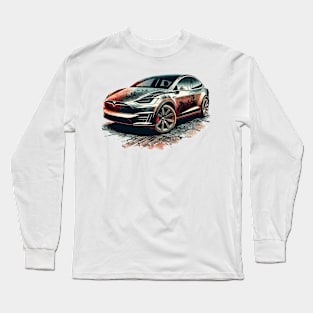 Tesla Model X Long Sleeve T-Shirt